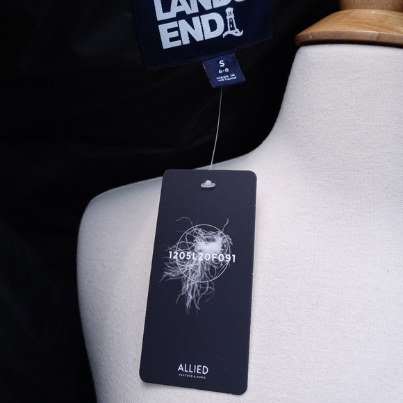 🆕Lands' End | Gingham Down Puffer Vest Women's Size Small 6-8 - Picture 4 of 12